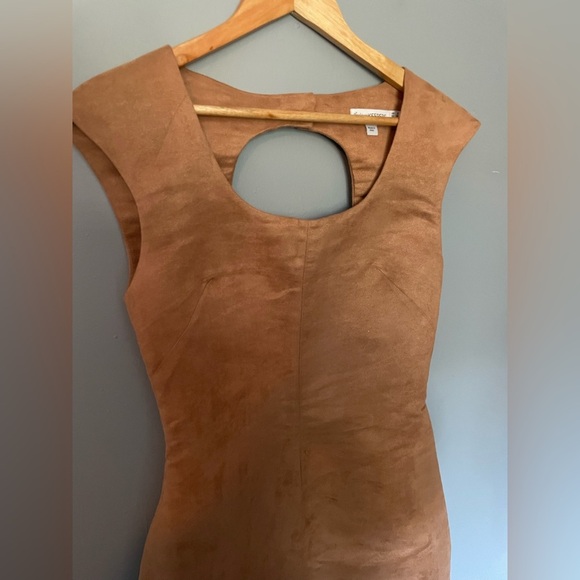 FINDERS KEEPERS Faux Suede Mini Dress size 4 - Picture 4 of 7